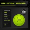 image:imagePickleball Balls Outdoor Pickleballs USAPA Approved Enhanced Durability Pickle Ball with RotoMolded amp Seamless Design 40 Holes Green Pickleballs for Beginners ProfessionalsGreen