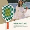image:imagePickleball Paddles Set of 24 USAPA Approved GraphiteFiberglass Pickleball Racket 2 Pickleball Rackets 4 Balls and 1 Portable Carry Bag Aesthetic Pickle Ball Set for Men Women Beginners2 Wave Check  Dark Green  Graphite