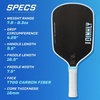 image:imagePickleball Paddles Set of 24 USAPA Approved GraphiteFiberglass Pickleball Racket 2 Pickleball Rackets 4 Balls and 1 Portable Carry Bag Aesthetic Pickle Ball Set for Men Women Beginners13mm Matte Black  Matte Black  Carbon Fiber