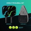 image:imagePickleball Paddles Set of 24 USAPA Approved GraphiteFiberglass Pickleball Racket 2 Pickleball Rackets 4 Balls and 1 Portable Carry Bag Aesthetic Pickle Ball Set for Men Women Beginners2 Aurora Borealis  Grey  Graphite