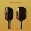 image:imagePickleball Paddles Set of 24 USAPA Approved GraphiteFiberglass Pickleball Racket 2 Pickleball Rackets 4 Balls and 1 Portable Carry Bag Aesthetic Pickle Ball Set for Men Women Beginners2 Amber Glow  Grey  Graphite