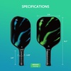image:imagePickleball Paddles Set of 24 USAPA Approved GraphiteFiberglass Pickleball Racket 2 Pickleball Rackets 4 Balls and 1 Portable Carry Bag Aesthetic Pickle Ball Set for Men Women Beginners2 Aurora Borealis  Grey  Graphite