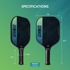 image:imagePickleball Paddles Set of 24 USAPA Approved GraphiteFiberglass Pickleball Racket 2 Pickleball Rackets 4 Balls and 1 Portable Carry Bag Aesthetic Pickle Ball Set for Men Women Beginners2 Sumie black Grey  Graphite