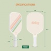 image:imagePickleball Paddles Set of 24 USAPA Approved GraphiteFiberglass Pickleball Racket 2 Pickleball Rackets 4 Balls and 1 Portable Carry Bag Aesthetic Pickle Ball Set for Men Women Beginners2 Macaron Twill  Warm Orange  Graphite