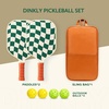 image:imagePickleball Paddles Set of 24 USAPA Approved GraphiteFiberglass Pickleball Racket 2 Pickleball Rackets 4 Balls and 1 Portable Carry Bag Aesthetic Pickle Ball Set for Men Women Beginners2 Wave Check  Warm Orange  Graphite