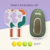 image:imagePickleball Paddles Set of 24 USAPA Approved GraphiteFiberglass Pickleball Racket 2 Pickleball Rackets 4 Balls and 1 Portable Carry Bag Aesthetic Pickle Ball Set for Men Women Beginners2 Color Clouds  Dark Green  Graphite