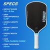 image:imageRadial Pro Pickleball Paddle T700 Raw Carbon Fiber Thermoformed with Foam Injected Walls USAPA Approved Pickle Ball Racket Engineered for Maximum Spin amp Consistency 16mm Polymer