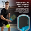 image:imageRaw Carbon Pickleball Paddles Set of 2 T700 Carbon Fiber Rackets with 16MM Honeycomb Polymer Core 4 Balls and 1 Portable Carry Bag USAPA Approved Pickleball Set for Men Women Red amp Blue