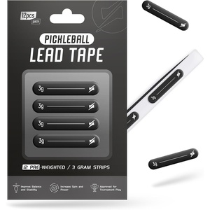 image:imagePickleball Lead Tape Extreme Strength 3M Adhesive 12pcs 3g Weighted Bars for Pickleball Paddles amp Rackets  Customize Paddle Weight for Increase Control amp Power