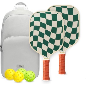 image:imagePickleball Paddles Set of 24 USAPA Approved GraphiteFiberglass Pickleball Racket 2 Pickleball Rackets 4 Balls and 1 Portable Carry Bag Aesthetic Pickle Ball Set for Men Women Beginners2 Wave Check  Gray  Graphite